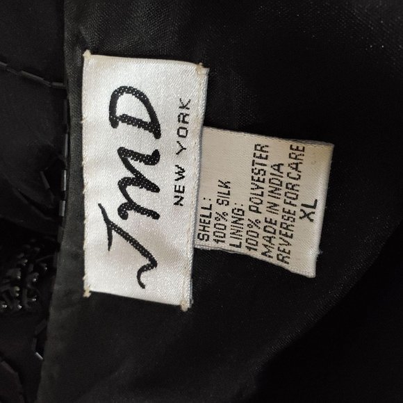 Vintage beaded silk cardigan blazer - Picture 10 of 10